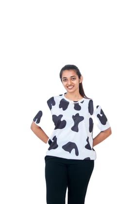 Sativa Women's Cotton Crew Neck Half Sleeve Regular Fit Womens T-Shirt