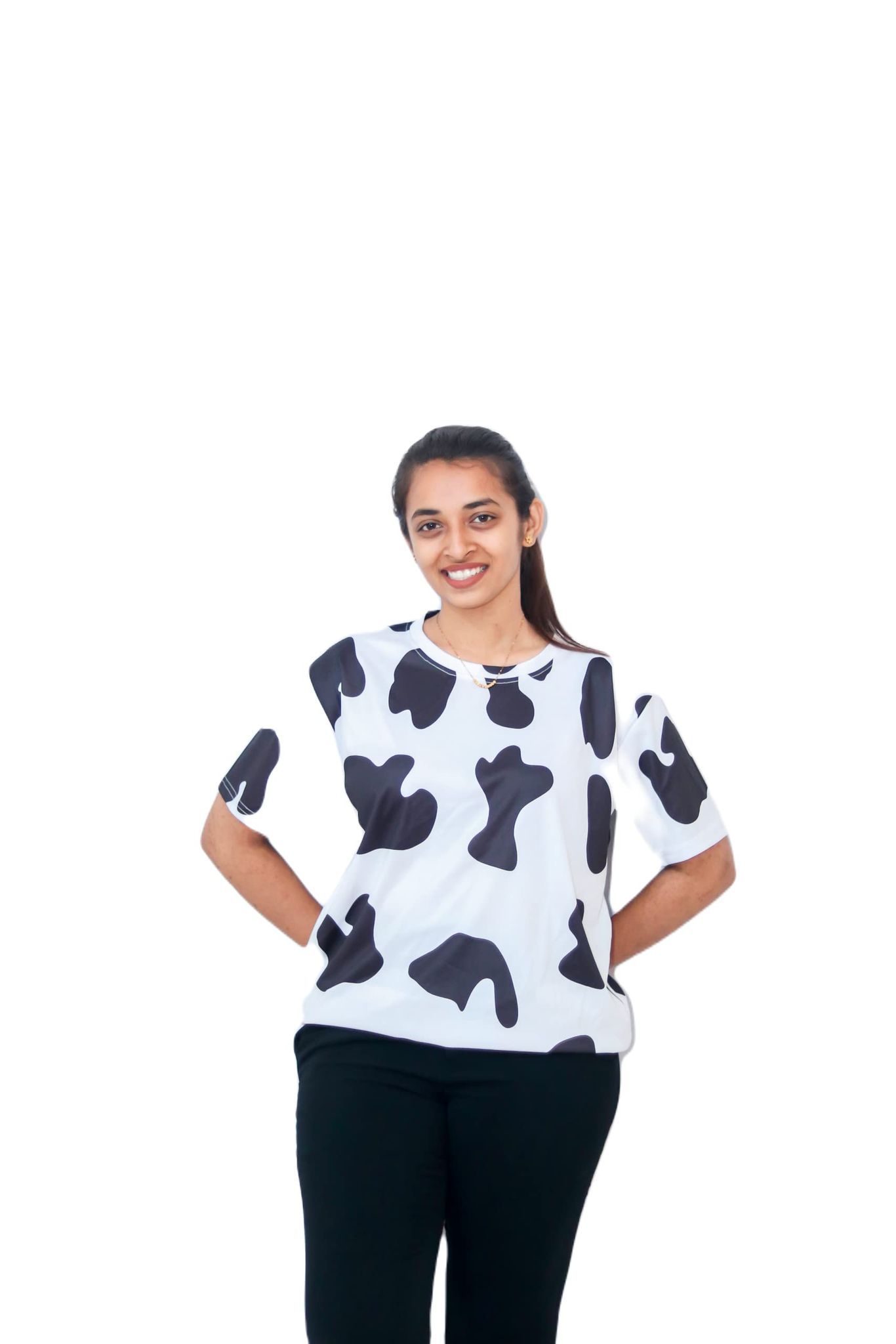 Sativa Women's Cotton Crew Neck Half Sleeve Regular Fit Womens T-Shirt