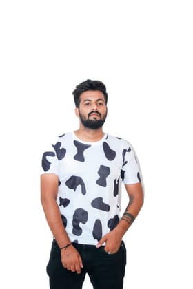 Sativa Men's Cotton Crew Neck Half Sleeve Regular Fit Mens T-Shirt