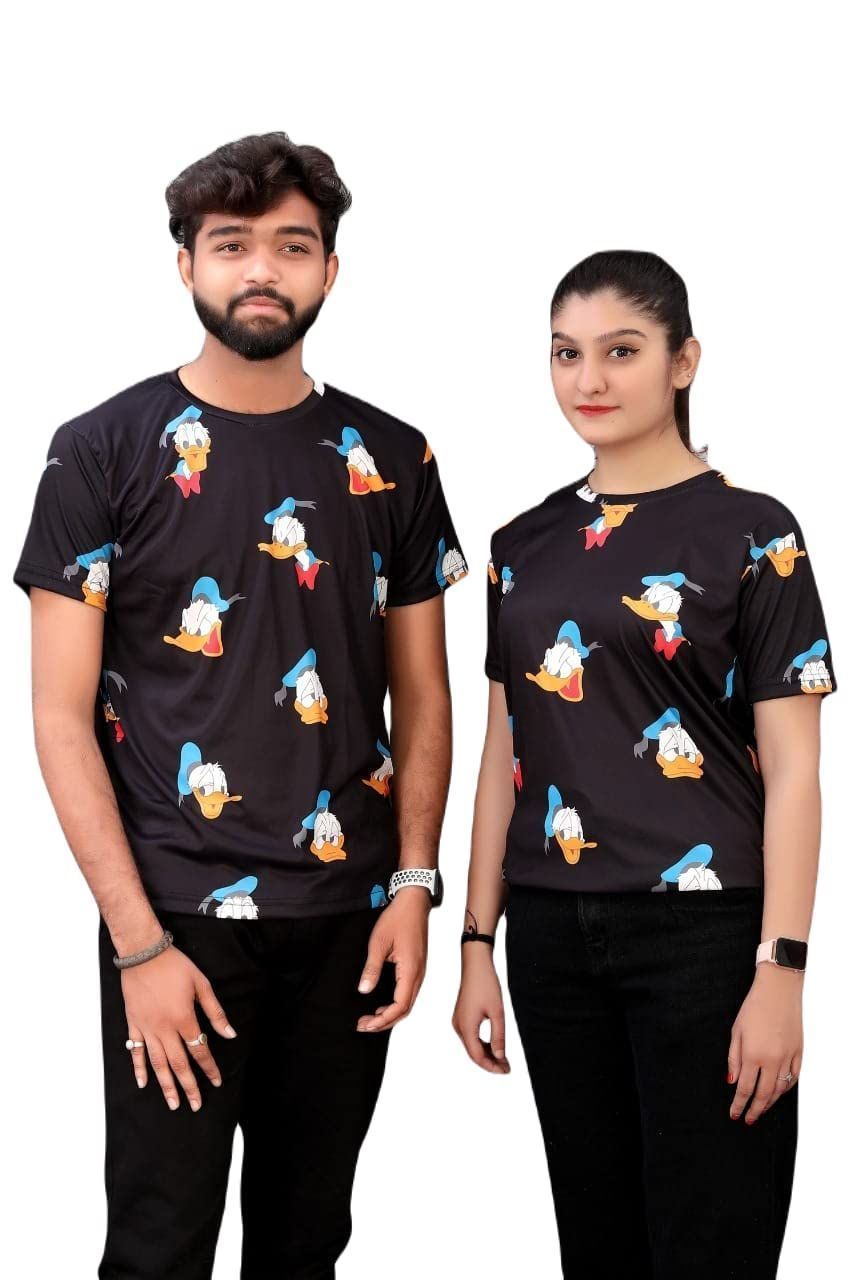 Sativa Men & Women's Cotton Crew Neck Half Sleeve Regular Fit Unisex T-Shirt