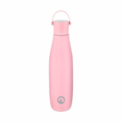 Obouteille OPrema Pink Stainless Steel Vacuum Insulated 700 ml Leak Proof Flask Water Bottle with Loop for School/Home/Kitchen/Office/Work/Gym/Outdoor/Exercise/Yoga/Camping/Boys/Girls/Kids/Adults