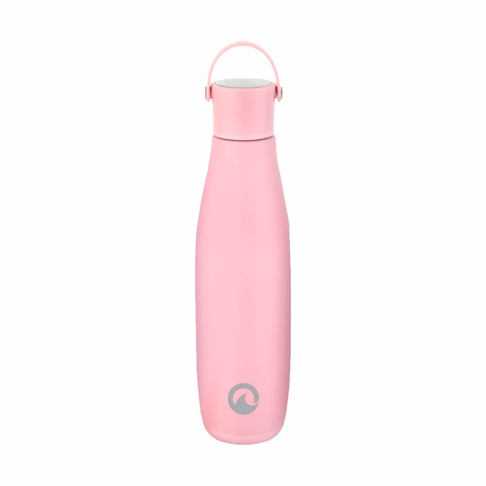 Obouteille OPrema Pink Stainless Steel Vacuum Insulated 700 ml Leak Proof Flask Water Bottle with Loop for School/Home/Kitchen/Office/Work/Gym/Outdoor/Exercise/Yoga/Camping/Boys/Girls/Kids/Adults