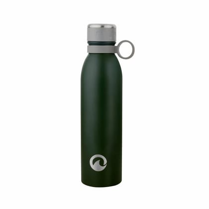 Obouteille Mio Green Stainless Steel Vacuum Insulated 750 ml Leak Proof Flask Water Bottle for School/Home/Kitchen/Office/Work/Gym/Outdoor/Exercise/Fitness/Yoga/Camping/Boys/Girls/Kids/Adults