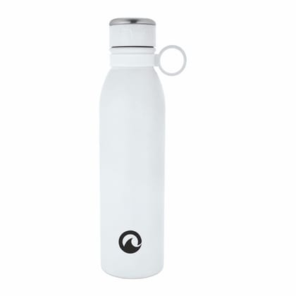 Obouteille Mio Dazzling White Stainless Steel Vacuum Insulated 750 ml Leak Proof Flask Water Bottle for School/Home/Kitchen/Office/Work/Gym/Outdoor/Exercise/Fitness/Yoga/Camping/Boys/Girls/Kids/Adult