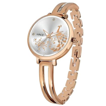 Analog Wrist Watch for Women Stainless Steel Gold
