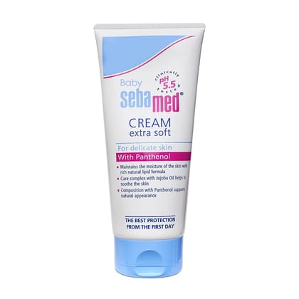 Sebamed Baby Cream Extra Soft |Ph 5.5| Panthenol and Jojoba Oil 200ML