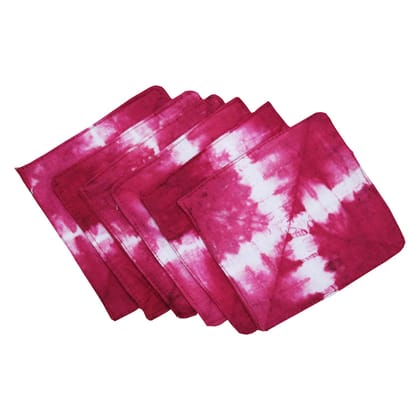 Garvi Gurjari (A Gujarat Govt Enterprise ) Handmade Shibori Pink Coasters (Set of 6) Garvi Gurjari (A Gujarat Govt Enterprise ) Handmade Shibori Pink Coasters (Set of 6)