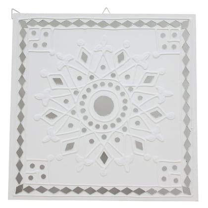 Garvi Gurjari Handmade Mud & Mirror Work Wall Hanging
