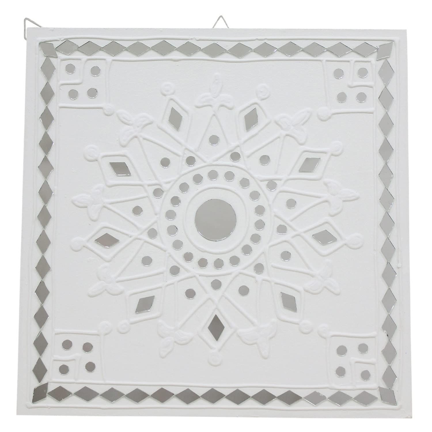 Garvi Gurjari Handmade Mud & Mirror Work Wall Hanging