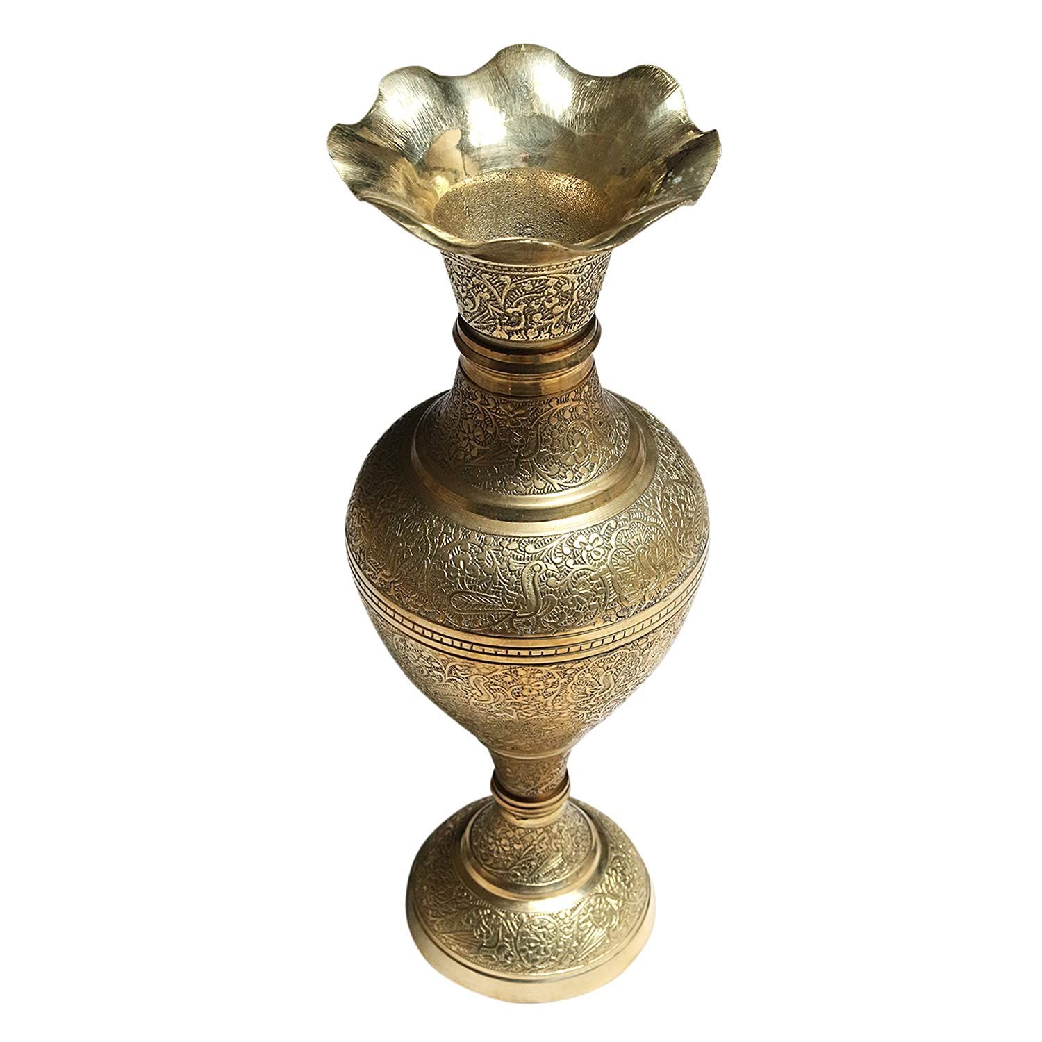 Garvi Gurjari (A Gujarat Govt Enterprise) Metal Crafted Decorative Flower Pot/Vase