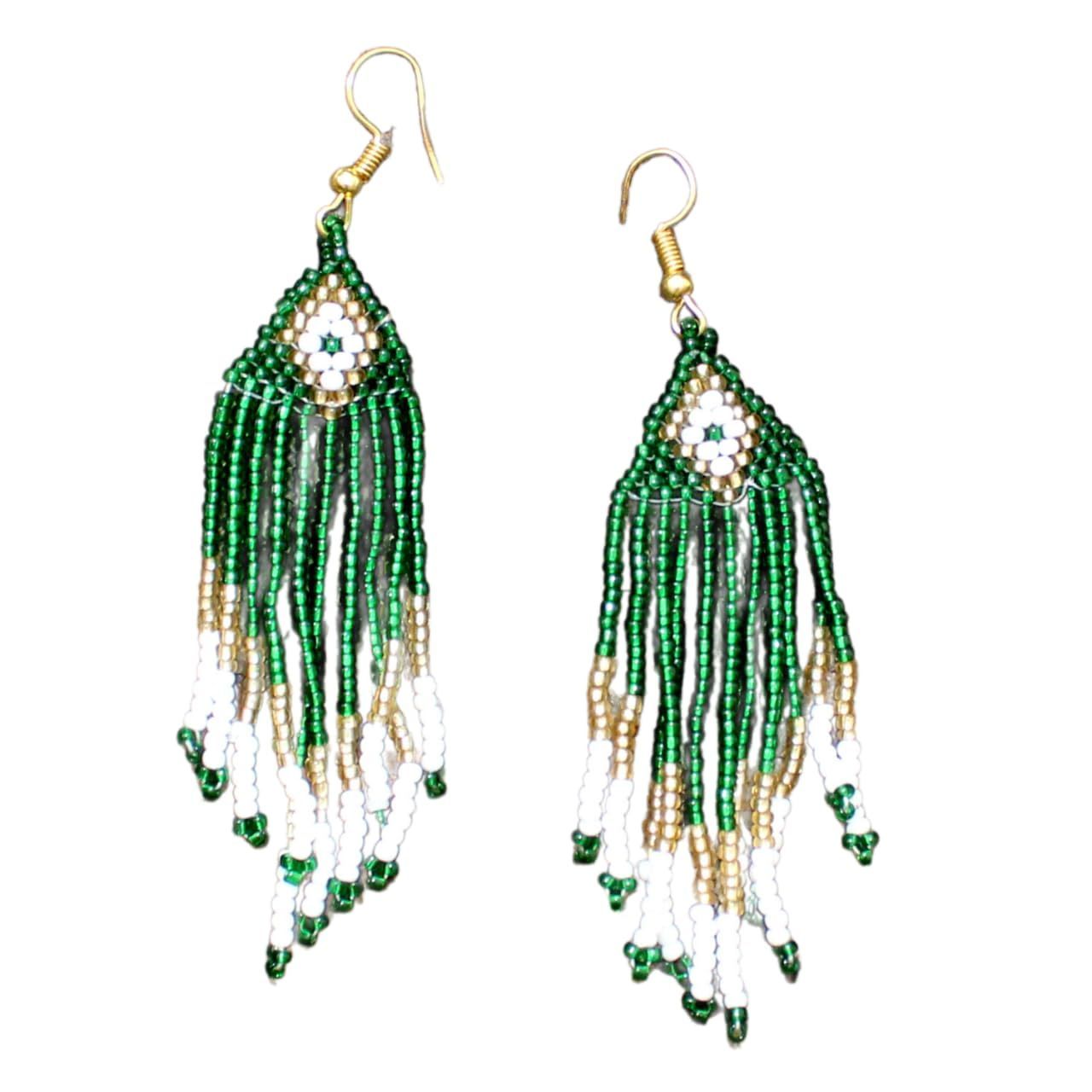 Garvi Gurjari (A Gujarat Govt Enterprise) Handcrafted Beaded Earrings(GGCHBE01)