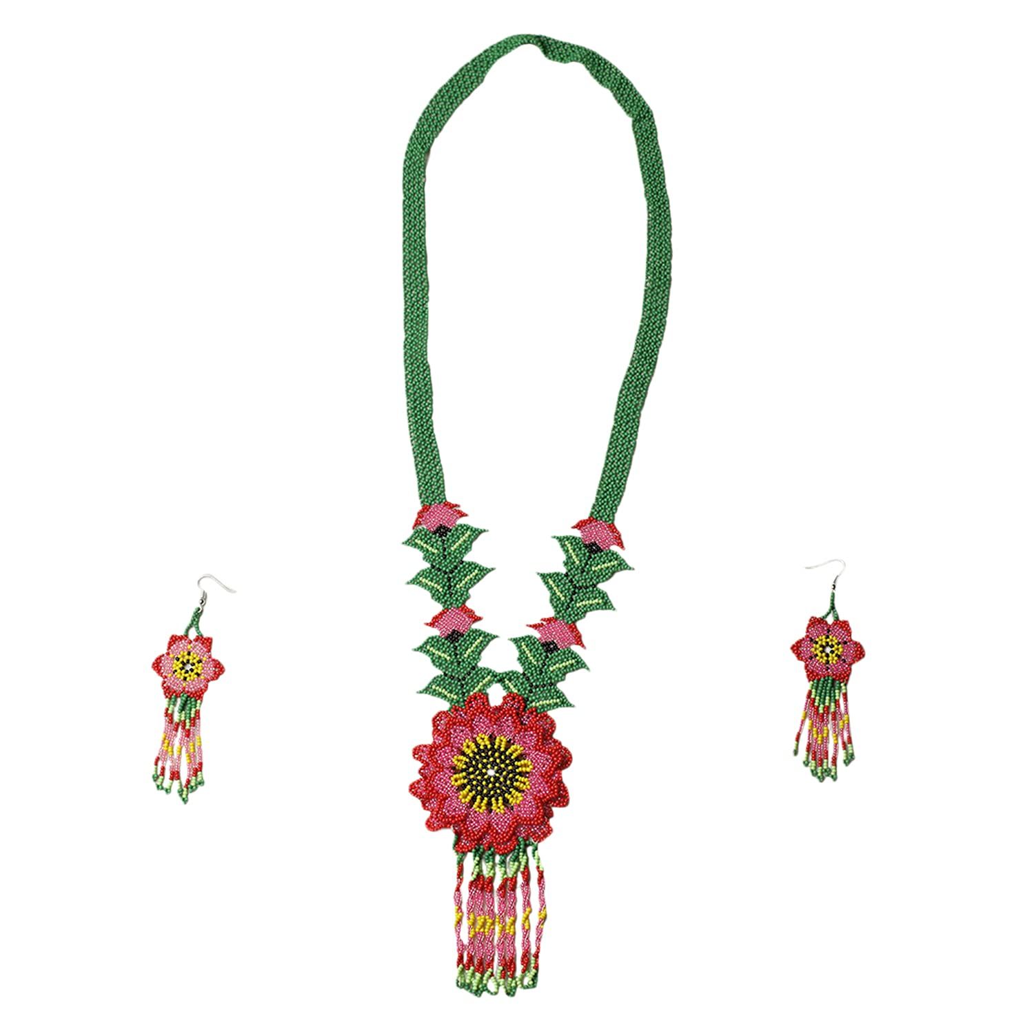 Garvi Gurjari (A Gujarat Govt Enterprise) Beaded Multi-Strand Necklace Set for Women