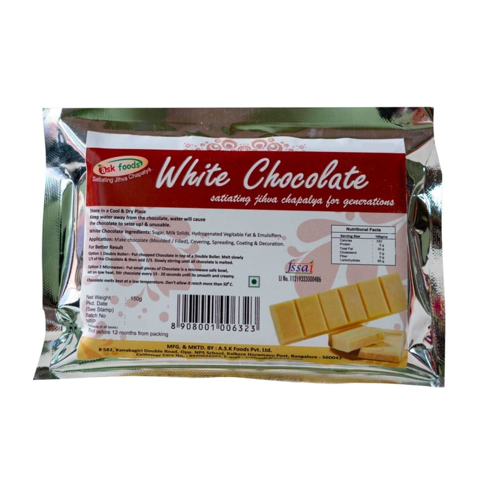 White Chocolate | Cooking Chocolate | Baking Chocolate