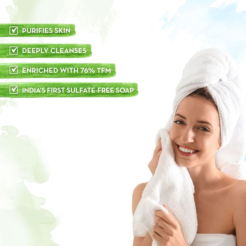 Mamaearth Tea Tree Nourishing Bathing Soap With Tea Tree and Neem for Skin Purification 5*75G