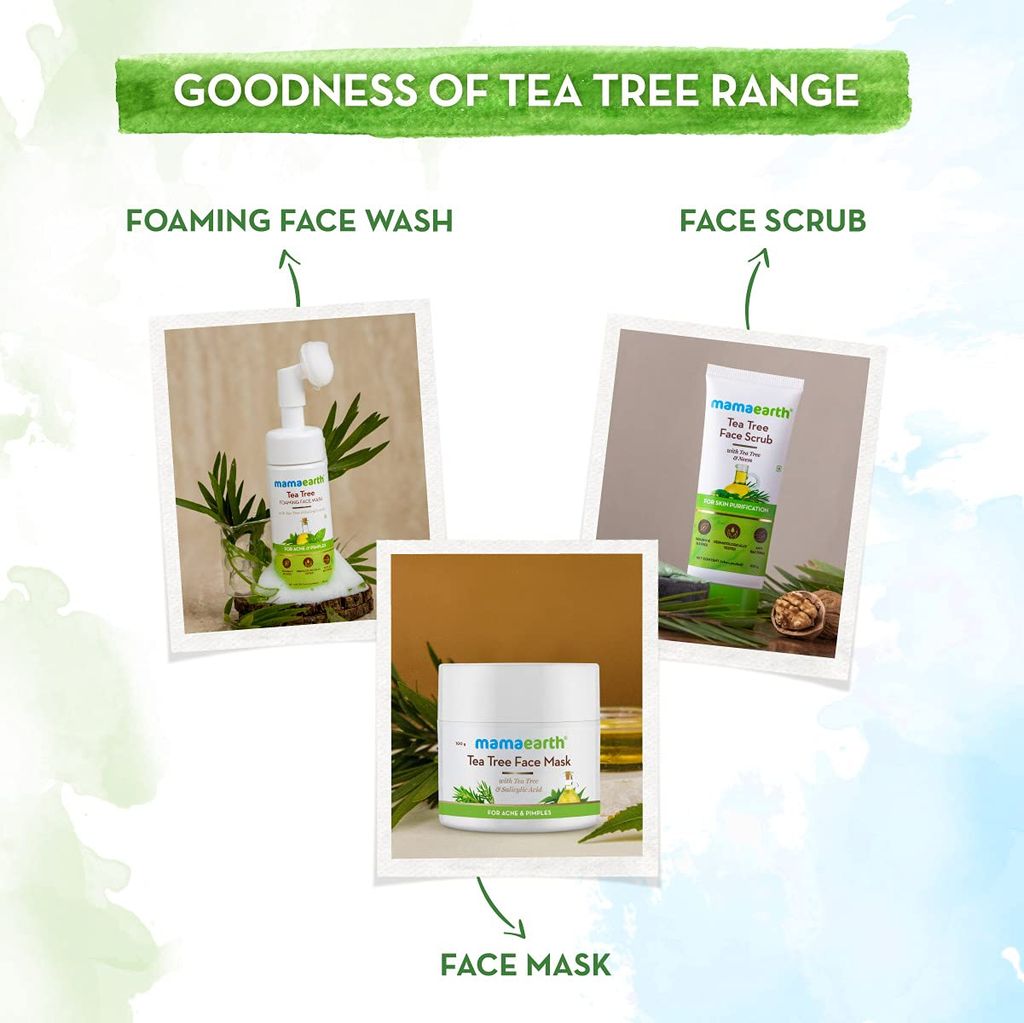 Mamaearth Tea Tree Nourishing Bathing Soap With Tea Tree and Neem for Skin Purification 5*75G