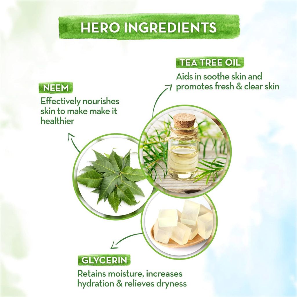 Mamaearth Tea Tree Nourishing Bathing Soap With Tea Tree and Neem for Skin Purification 5*75G