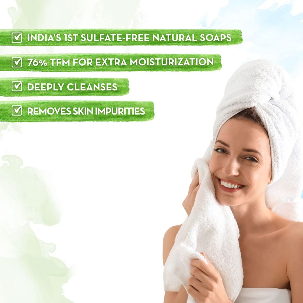 Mamaearth Charcoal Nourishing Soap With Charcoal and Mint for Deep Cleansing - 5x75g