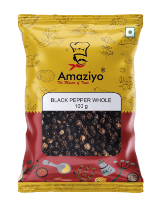 Amaziyo Black Pepper Whole 100g | Kali Mirch Whole