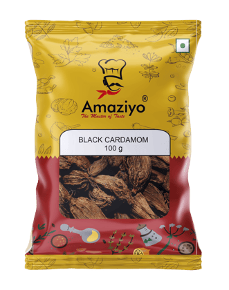 Amaziyo Black Cardamom 100g | Moti Elaichi