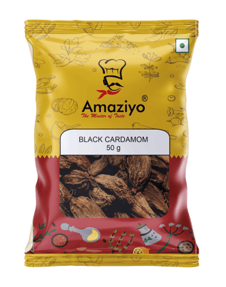 Amaziyo Black Cardamom 50g | Moti Elaichi