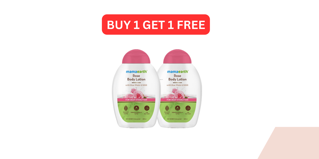 Mamaearth Rose Body Lotion with Rose Water and Milk For Deep Hydration - 200 ml