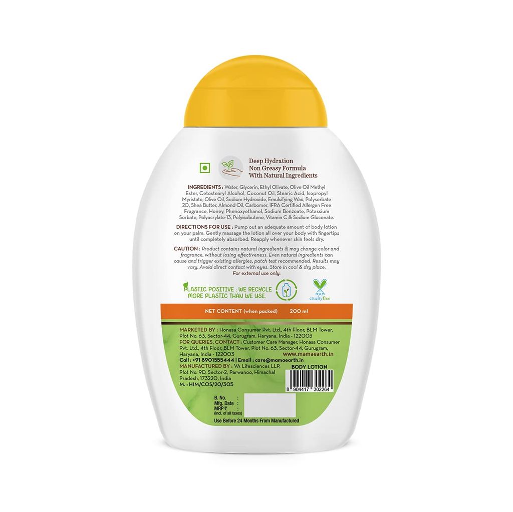 Mamaearth Vitamin C Body Lotion With Vitamin C & Honey For Radiant Skin, 200 ml