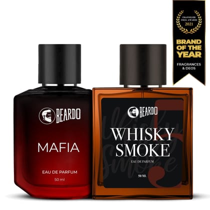 Beardo Whisky Smoke & Mafia Perfume EDP Combo