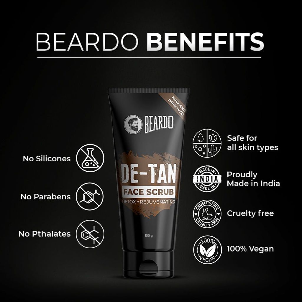 Beardo De-Tan Face Scrub (100g)
