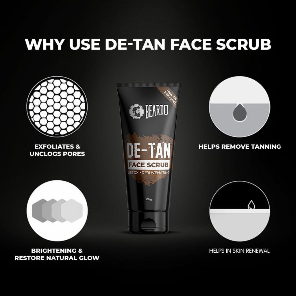 Beardo De-Tan Face Scrub (100g)