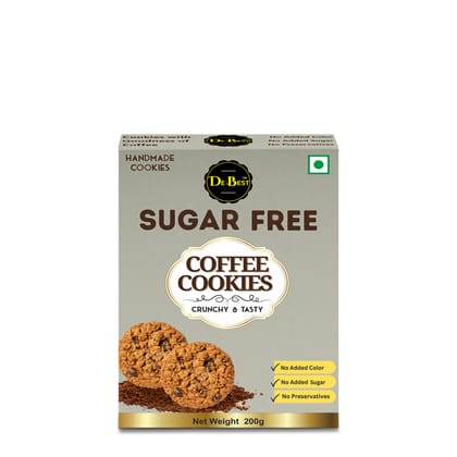 De Best Sugar Free Coffee Cookies | Sugar Free | Premium handmade Cookies | No added Color | Pack of 2