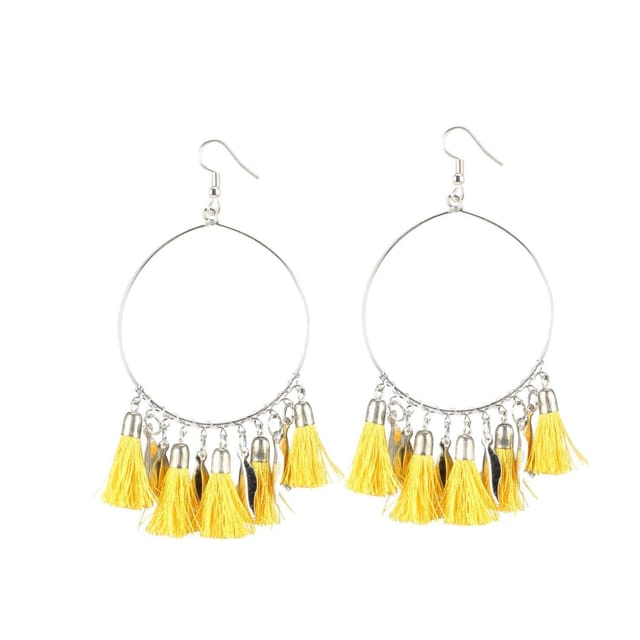 Lights Out Tassel Earrings (Yellow) *FINAL SALE* – Candy Rose Boutique