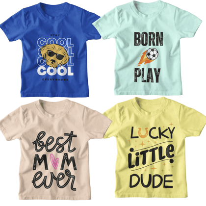 Discover Style Bliss with KID'S TRENDS®: Unisex Pack of 4 for Boys, Girls, and Trendsetting Kids!