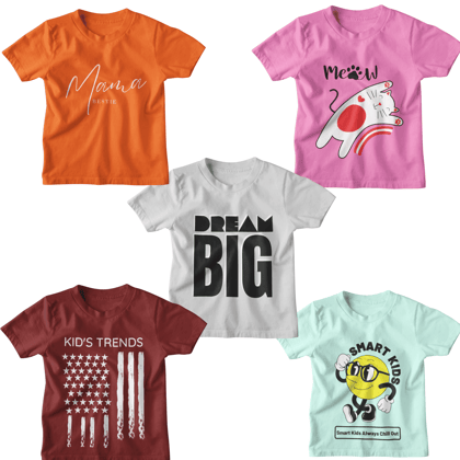 KID'S TRENDS®: Elevate Fashion Play - Unisex Pack of 5 for Boys, Girls, and Trendsetting Kids!