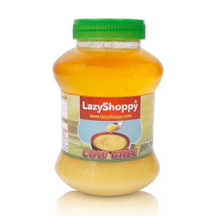 Lazy Shoppy® Pure Cow Ghee With Rich Flavour | Naturally Improves Digestion And Boosts Immunity -(Pack of 500 ml)