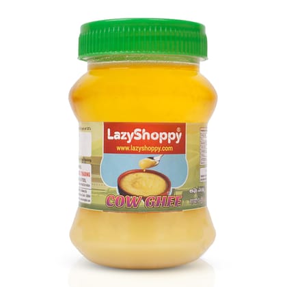 Lazy Shoppy® Pure Cow Ghee With Rich Flavour | Naturally Improves Digestion And Boosts Immunity- (Pack of 200 ml)