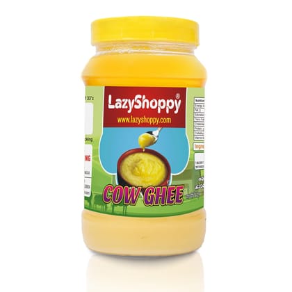 Lazy Shoppy® Pure Cow Ghee With Rich Flavour | Naturally Improves Digestion And Boosts Immunity - (Pack of 1000 ml)