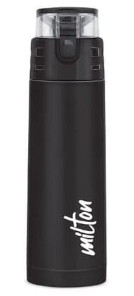 Milton Atlantis 600 Thermosteel Insulated Water Bottle, 500 ml, | Hot and Cold | Leak Proof | Office Bottle | Sports | Home | Kitchen | Hiking | Treking | Travel | Easy to Carry | Rust Proof