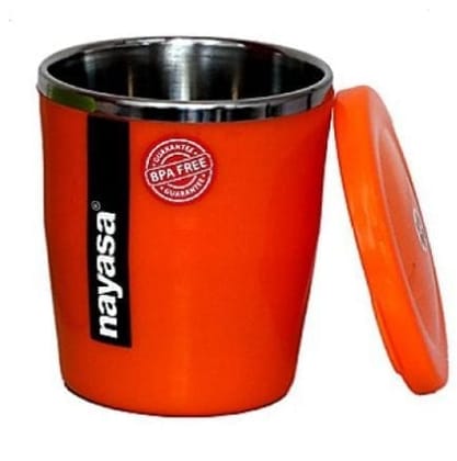 NAYASA STEEL MUG 03 Plastic, Stainless Steel Coffee Mug  (400 ml, Pack of 3)