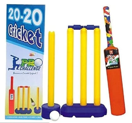 KREMLIN 20-20 Kids Cricket Set Cricket Kit Cricket Kit (Bat Size: 3 (Age Group 8+)) Cricket Kit Cricket Kit  (Multicolor)