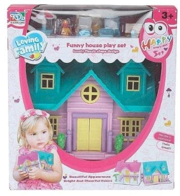 Doll House for Girls / Doll Set with Pink Slippers Doll , 10 Sets of Fashion Accessories