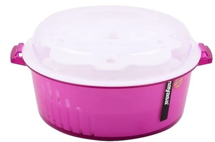 Nayasa Plastic Microwave Safe 4 in 1 Steam Idli Maker (Pink )