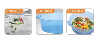 Nayasa Microwave Steamer - Pink - BPA Free & Durable