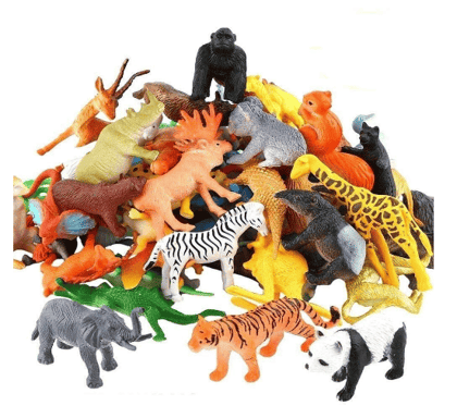 Animal Figure Toy 12 Pcs Wild Animals (Multicolour)