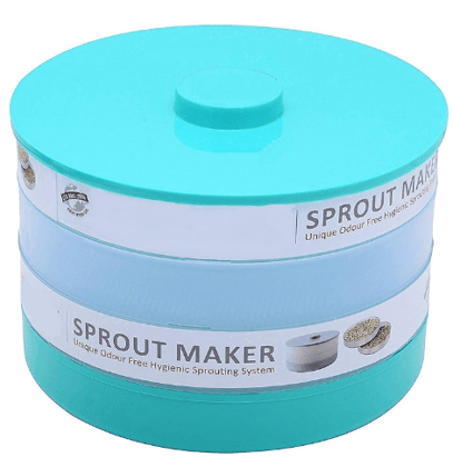 Sprout Maker with 3 Layer | Organic Home Making Fresh Sprouts Beans for Living Healthy Life Sprout Maker 3 Bowl Container Sprout Maker for Home Plastic Sprout Maker Box (Multi)