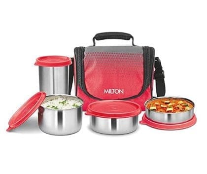 Milton Tasty 3 Stainless Steel Combo Lunch Box with Tumbler