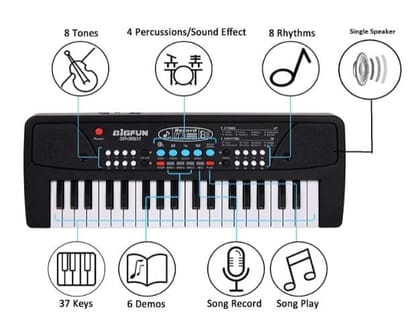 Bigfun 37-Key Electronic Keyboard Piano for Beginners