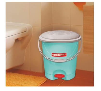 Spotzero By Milton Plastic Sz Clean Up Pedal Bin, 12 litres, Aqua Green
