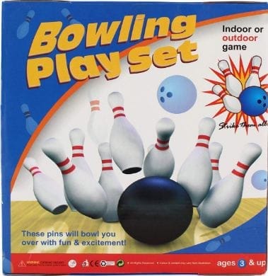 Kids Bowling Set - with 6 Bowling Pins & 1 Ball - Educational Early Development Indoor & Outdoor Games Set - for Toddlers & Infants Boys & Girls Ages 3,4,5-12 Years Old (7 Pieces)