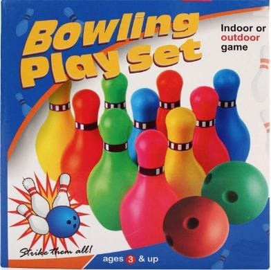 Kids Bowling Set - with 6 Bowling Pins & 1 Ball - Educational Early Development Indoor & Outdoor Games Set - for Toddlers & Infants Boys & Girls Ages 3,4,5-12 Years Old (7 Pieces)