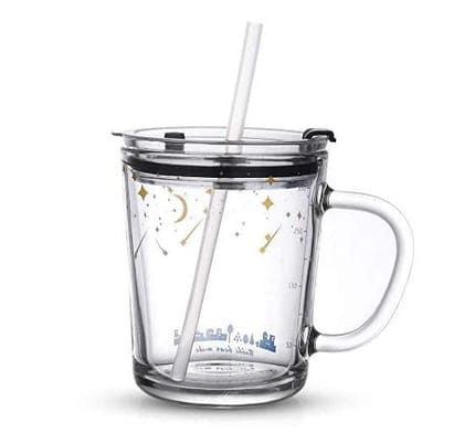 Baby Glass Sippy Cups with Straw - Cute & Spill-Proof